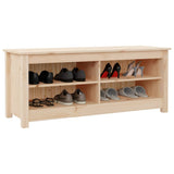NNEVL Shoe Bench 110x38x45.5 cm Solid Wood Pine