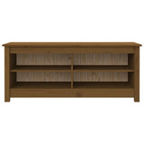NNEVL Shoe Bench Honey Brown 110x38x45.5 cm Solid Wood Pine