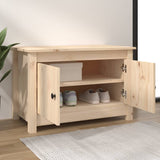 NNEVL Shoe Cabinet 70x38x45.5 cm Solid Wood Pine