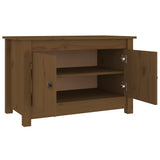 NNEVL Shoe Cabinet Honey Brown 70x38x45.5 cm Solid Wood Pine