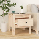 NNEVL Side Table 40x40x39 cm Solid Wood Pine
