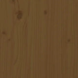 NNEVL Side Table Honey Brown 40x40x39 cm Solid Wood Pine