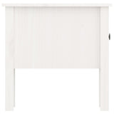 NNEVL Side Table White 50x50x49 cm Solid Wood Pine