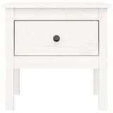 NNEVL Side Tables 2 pcs White 50x50x49 cm Solid Wood Pine