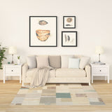 NNEVL Side Tables 2 pcs White 50x50x49 cm Solid Wood Pine