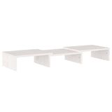 NNEVL Monitor Stand White 60x24x10.5 cm Solid Wood Pine