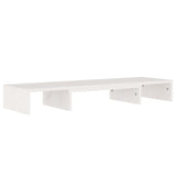 NNEVL Monitor Stand White 80x24x10.5 cm Solid Wood Pine