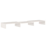 NNEVL Monitor Stand White 80x24x10.5 cm Solid Wood Pine