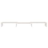 NNEVL Monitor Stand White 80x24x10.5 cm Solid Wood Pine