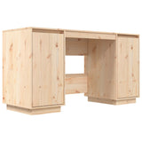 NNEVL Desk 140x50x75 cm Solid Wood Pine