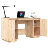 NNEVL Desk 140x50x75 cm Solid Wood Pine