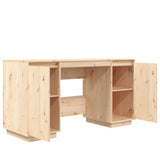 NNEVL Desk 140x50x75 cm Solid Wood Pine