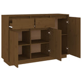 NNEVL Sideboard Honey Brown 110x34x75 cm Solid Wood Pine
