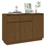 NNEVL Sideboard Honey Brown 110x34x75 cm Solid Wood Pine
