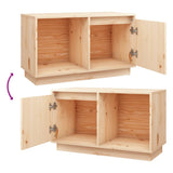 NNEVL TV Cabinet 74x35x44 cm Solid Wood Pine