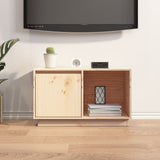 NNEVL TV Cabinet 74x35x44 cm Solid Wood Pine