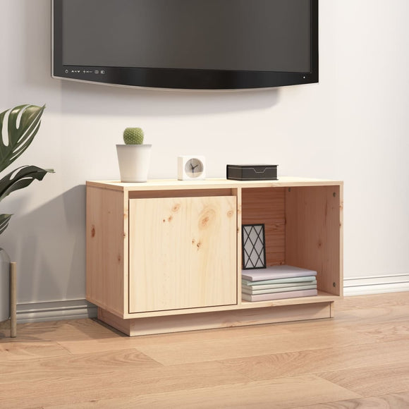 NNEVL TV Cabinet 74x35x44 cm Solid Wood Pine