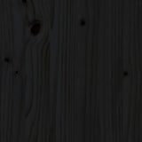 NNEVL TV Cabinet Black 74x35x44 cm Solid Wood Pine