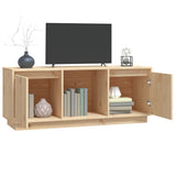NNEVL TV Cabinet 110.5x35x44 cm Solid Wood Pine