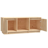 NNEVL TV Cabinet 110.5x35x44 cm Solid Wood Pine