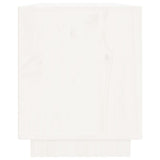 NNEVL TV Cabinet White 110.5x35x44 cm Solid Wood Pine