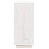 NNEVL Sideboard White 74x35x80 cm Solid Wood Pine