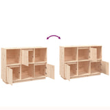 NNEVL Sideboard 110.5x35x80 cm Solid Wood Pine