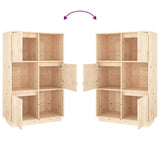 NNEVL Highboard 74x35x117 cm Solid Wood Pine