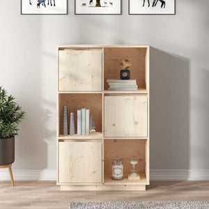 NNEVL Highboard 74x35x117 cm Solid Wood Pine