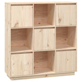 NNEVL Highboard 110.5x35x117 cm Solid Wood Pine