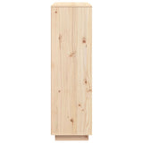 NNEVL Highboard 110.5x35x117 cm Solid Wood Pine