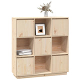 NNEVL Highboard 110.5x35x117 cm Solid Wood Pine