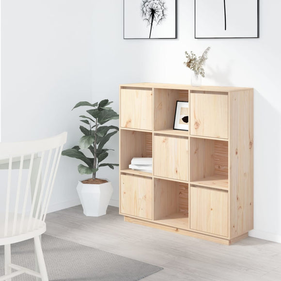 NNEVL Highboard 110.5x35x117 cm Solid Wood Pine