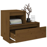 NNEVL Bedside Cabinets 2 pcs Honey Brown 60x34x51 cm Solid Wood Pine
