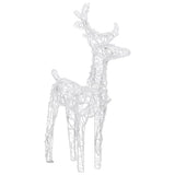 NNEVL Christmas Reindeers 2 pcs Cold White 80 LEDs Acrylic