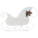 NNEVL Reindeer & Sleigh Christmas Decoration 60 LEDs Outdoor White
