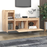 NNEVL TV Cabinets 2 pcs Solid Wood Pine
