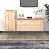 NNEVL TV Cabinets 2 pcs Solid Wood Pine