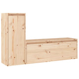 NNEVL TV Cabinets 2 pcs Solid Wood Pine