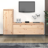 NNEVL TV Cabinets 2 pcs Solid Wood Pine