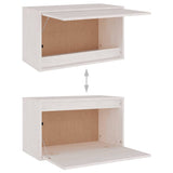 NNEVL TV Cabinets 3 pcs White Solid Wood Pine