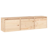 NNEVL TV Cabinets 3 pcs Solid Wood Pine
