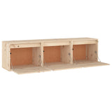 NNEVL TV Cabinets 3 pcs Solid Wood Pine