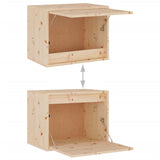 NNEVL TV Cabinets 3 pcs Solid Wood Pine