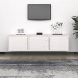 NNEVL TV Cabinets 3 pcs White Solid Wood Pine