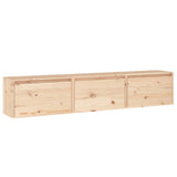 NNEVL TV Cabinets 3 pcs Solid Wood Pine