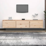 NNEVL TV Cabinets 3 pcs Solid Wood Pine