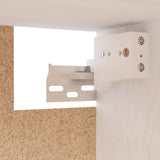 NNEVL TV Cabinets 3 pcs White Solid Wood Pine