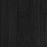 NNEVL TV Cabinets 3 pcs Black Solid Wood Pine