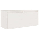 NNEVL TV Cabinets 3 pcs White Solid Wood Pine